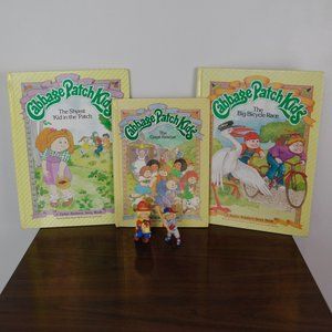 Vintage Cabbage Patch Kids Picture Books + Figures